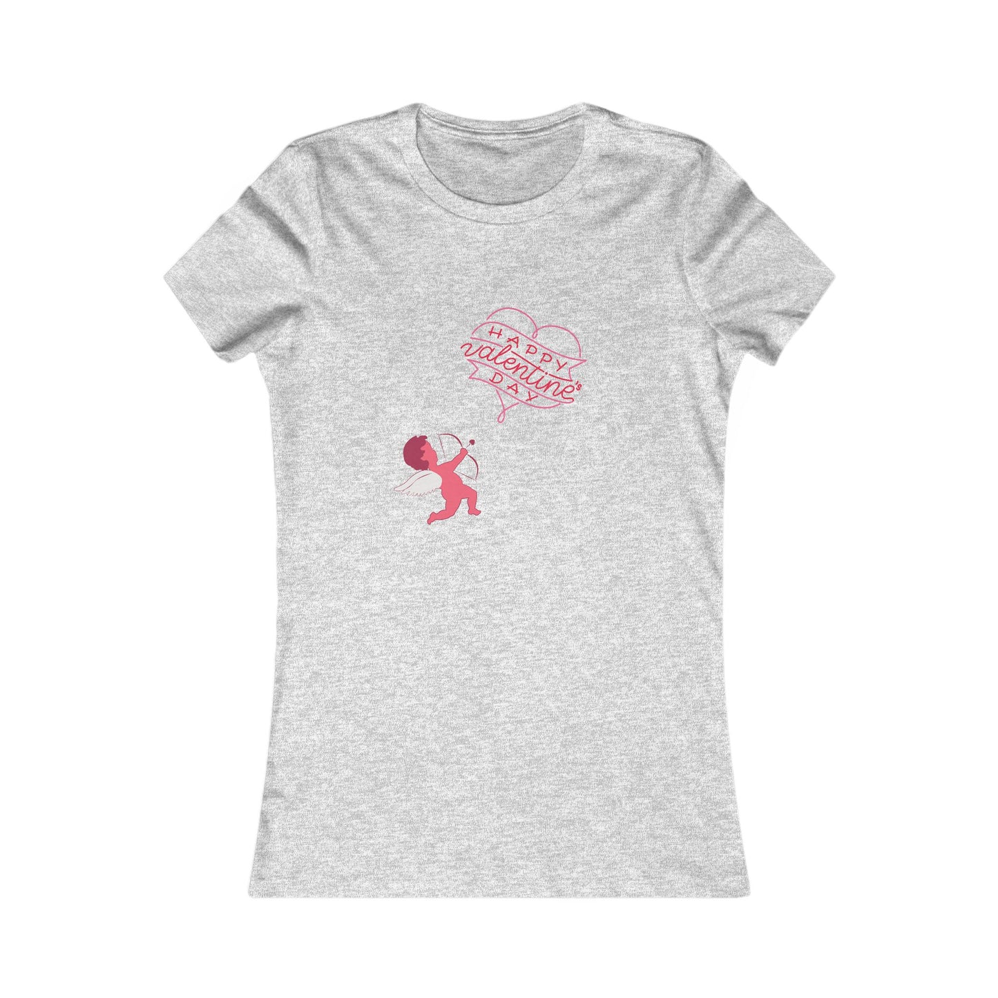 Valentine's Day Women's Favorite Tee - Cute Cupid Graphic T-Shirt