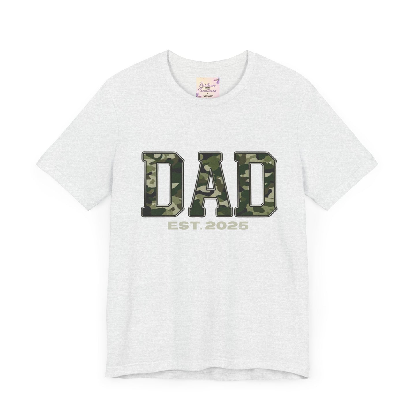 Camo Dad T-Shirt - Perfect Gift for New Dads, Father's Day, Baby Shower, Military-Themed Events, Casual Wear
