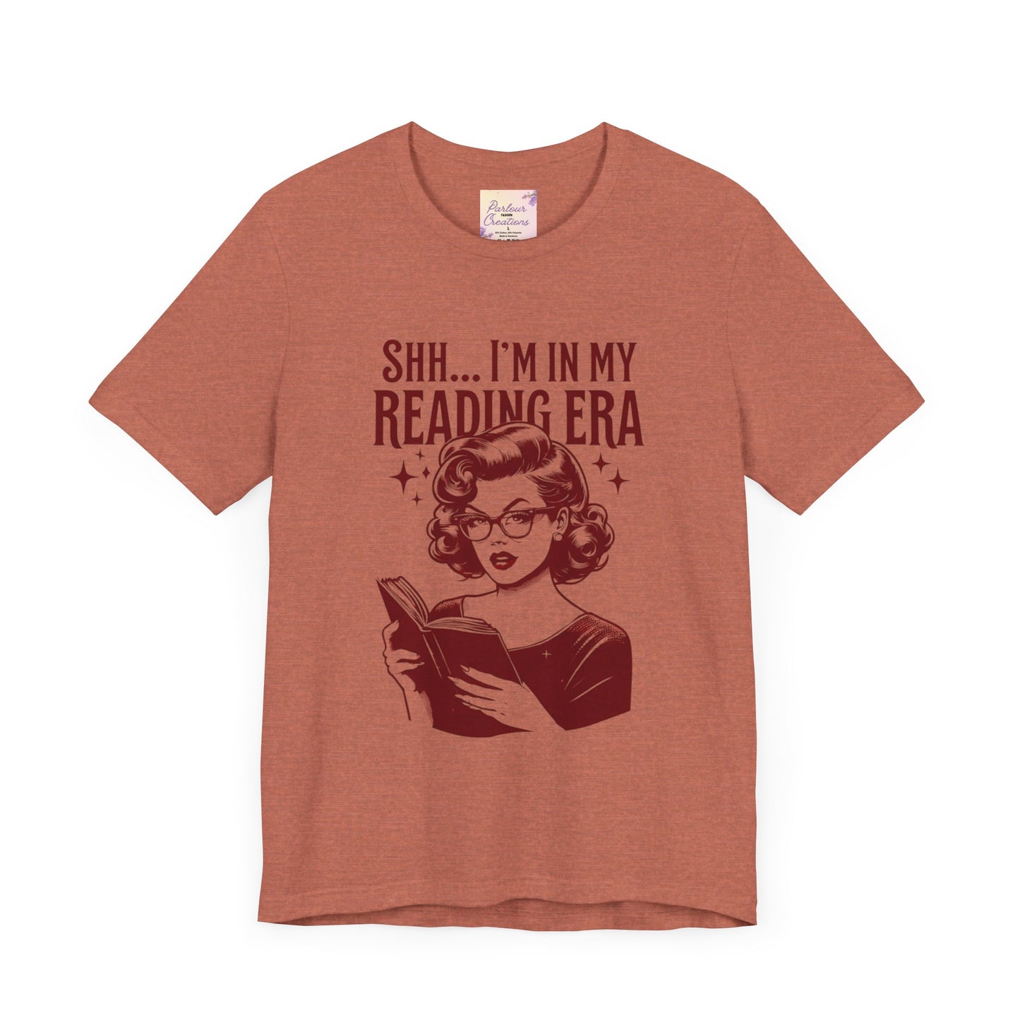 Shh... I'm in My Reading Era Tee, Book Lover Shirt, Gift for Readers, Literary T-Shirt, Cozy Reading Apparel, Fun Bookish Gift