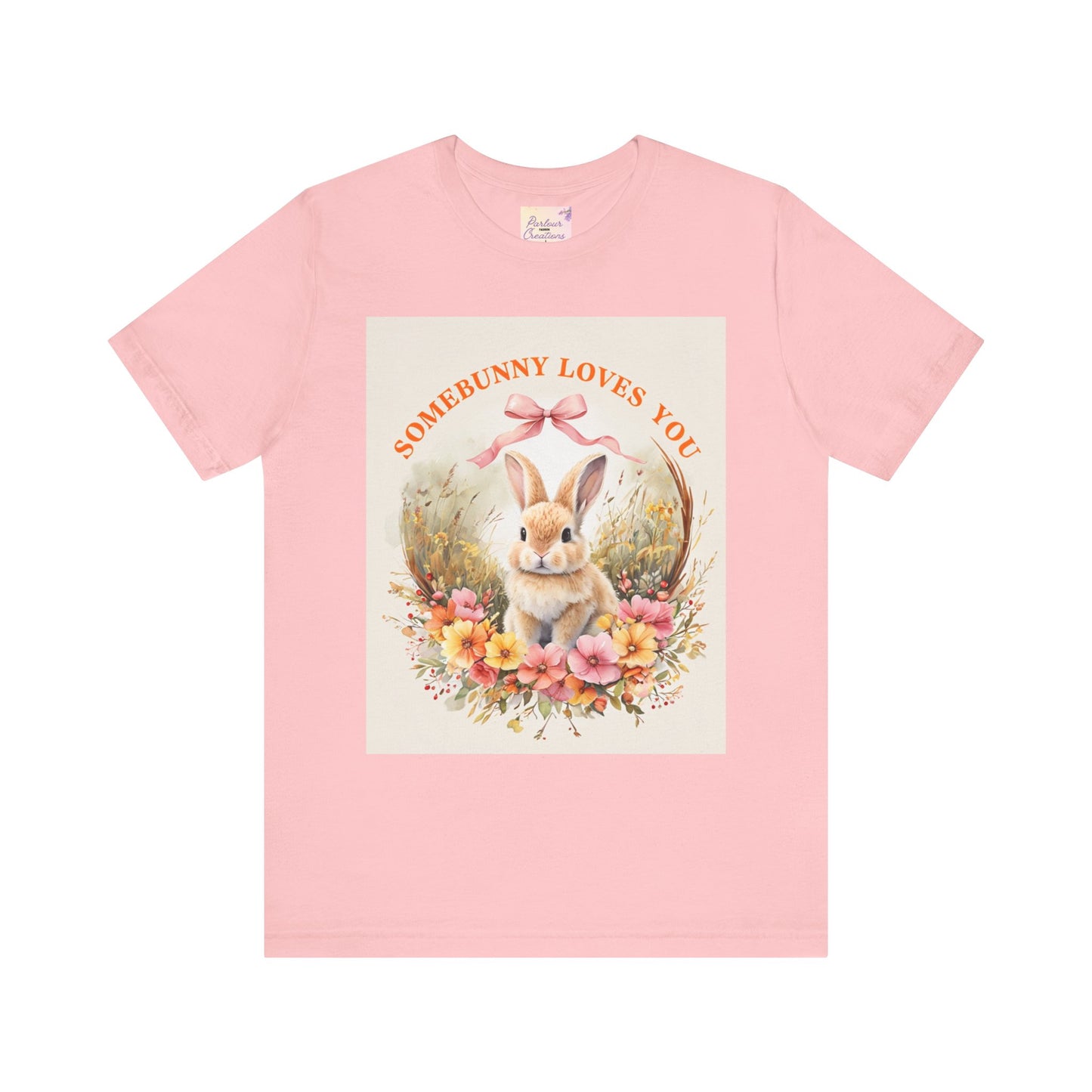 Somebunny Loves You Tee, Vintage Rabbit T-Shirt for Easter, Spring Fashion, Gift for Bunny Lovers, Cute Floral Design
