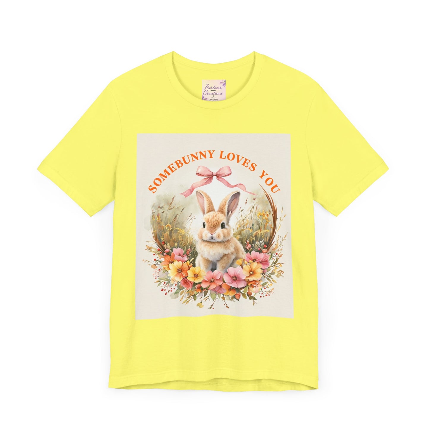 Somebunny Loves You Tee, Vintage Rabbit T-Shirt for Easter, Spring Fashion, Gift for Bunny Lovers, Cute Floral Design