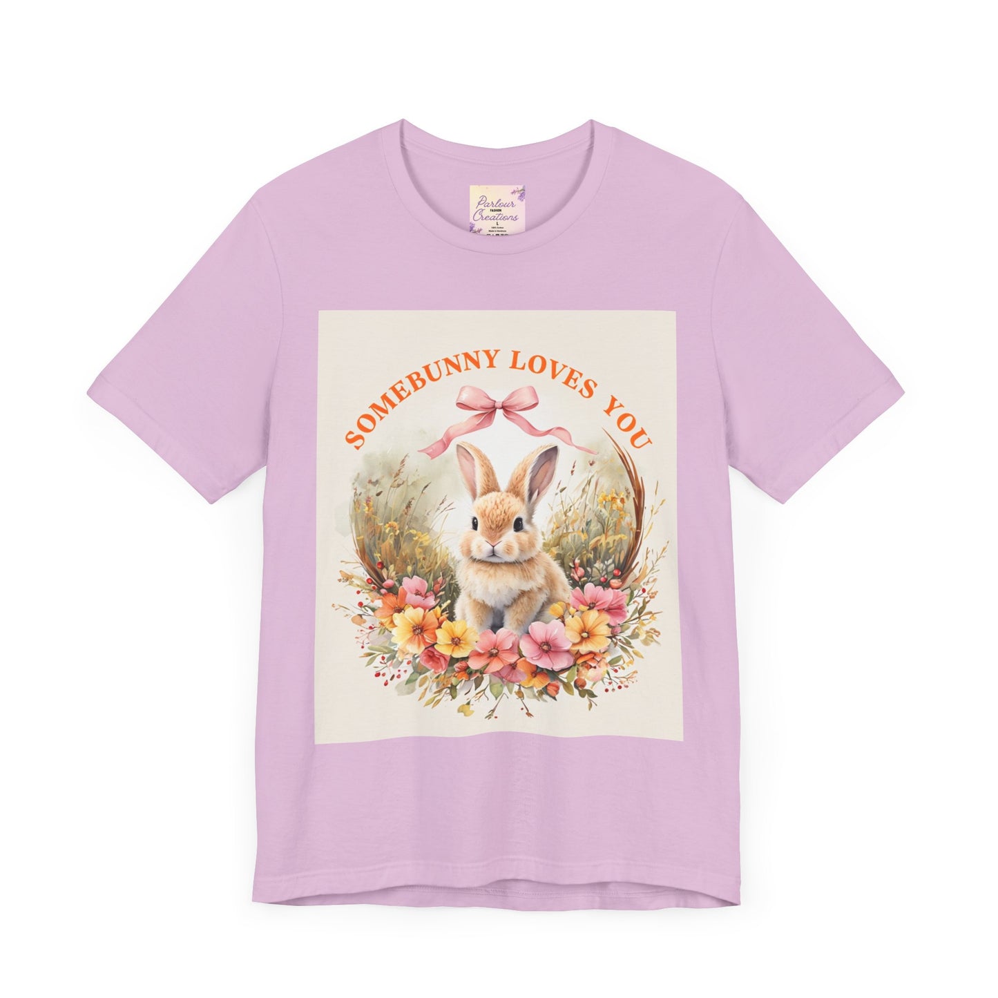 Somebunny Loves You Tee, Vintage Rabbit T-Shirt for Easter, Spring Fashion, Gift for Bunny Lovers, Cute Floral Design