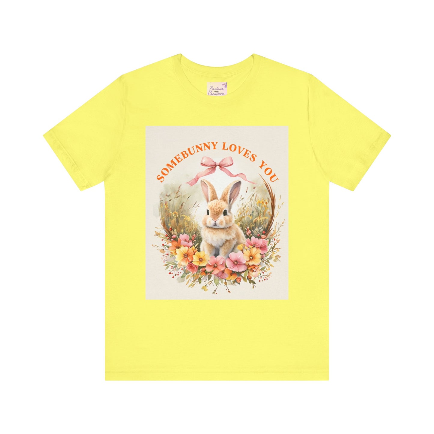 Somebunny Loves You Tee, Vintage Rabbit T-Shirt for Easter, Spring Fashion, Gift for Bunny Lovers, Cute Floral Design