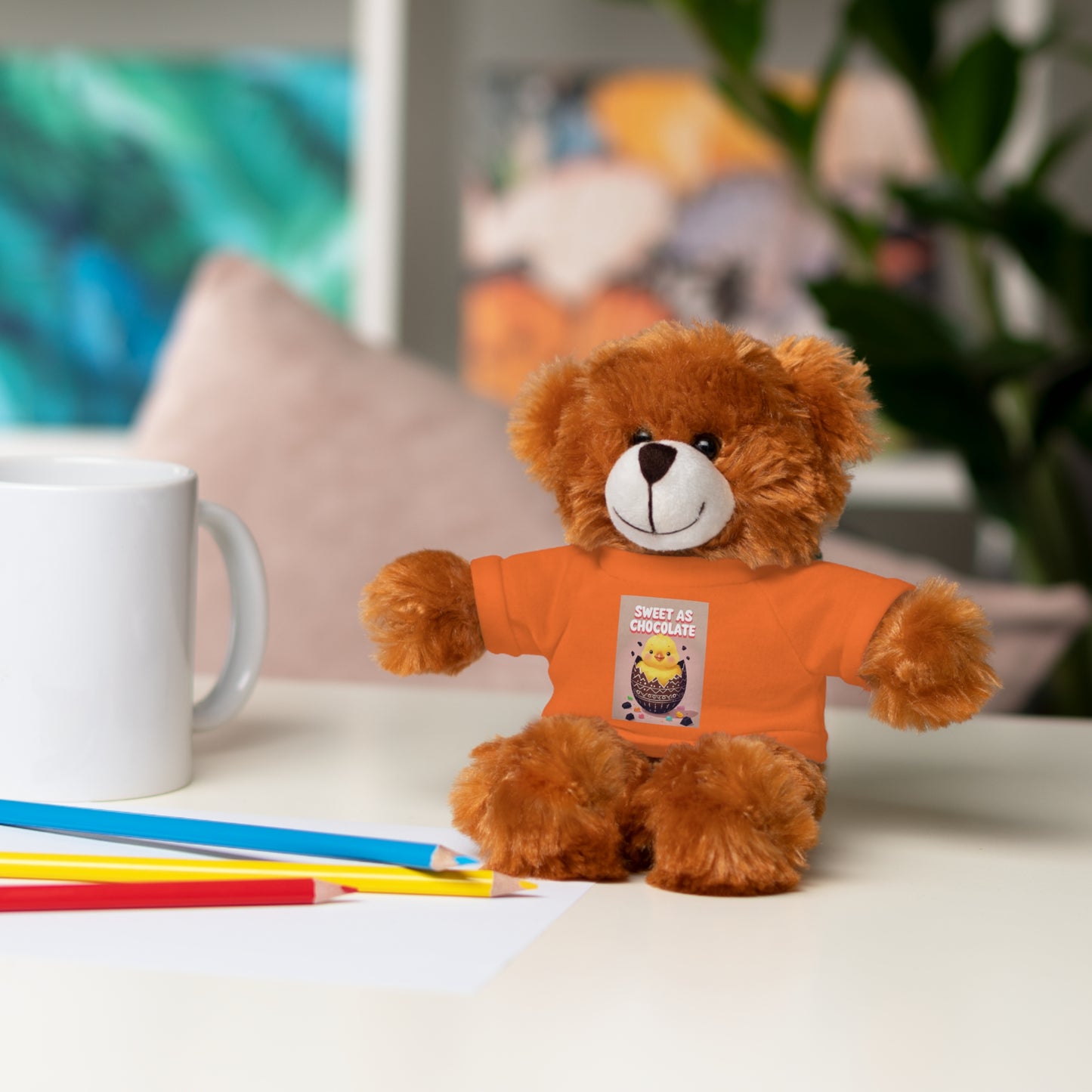 Sweet as Chocolate Stuffed Animal - Adorable Plush Toy with Tee