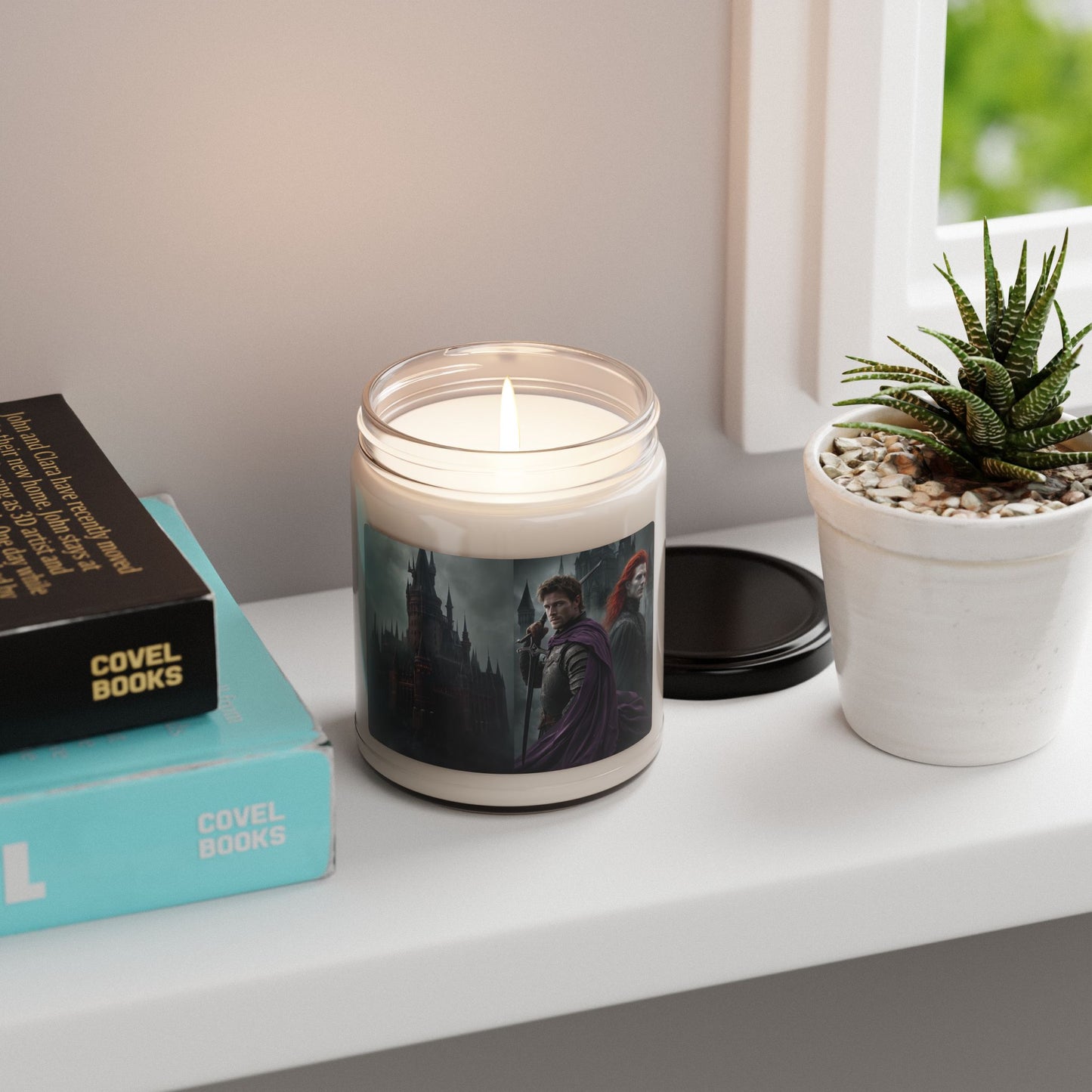 Fantasy-Themed Scented Soy Candle, (Candle Match Books)Perfect Gift for Book Lovers, Cozy Home Decor, Halloween Decor, Unique Candle Gift, Magical Atmosphere