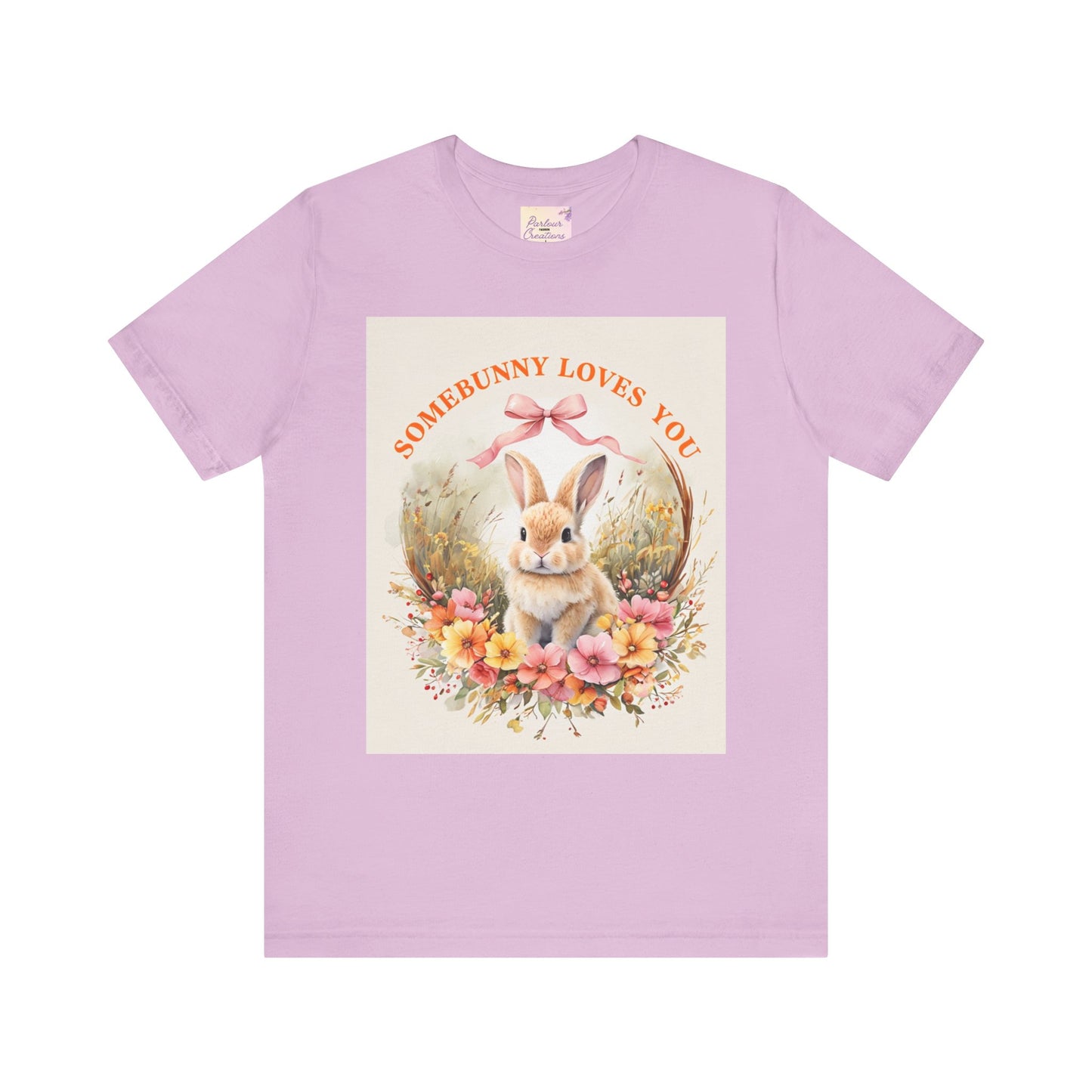 Somebunny Loves You Tee, Vintage Rabbit T-Shirt for Easter, Spring Fashion, Gift for Bunny Lovers, Cute Floral Design