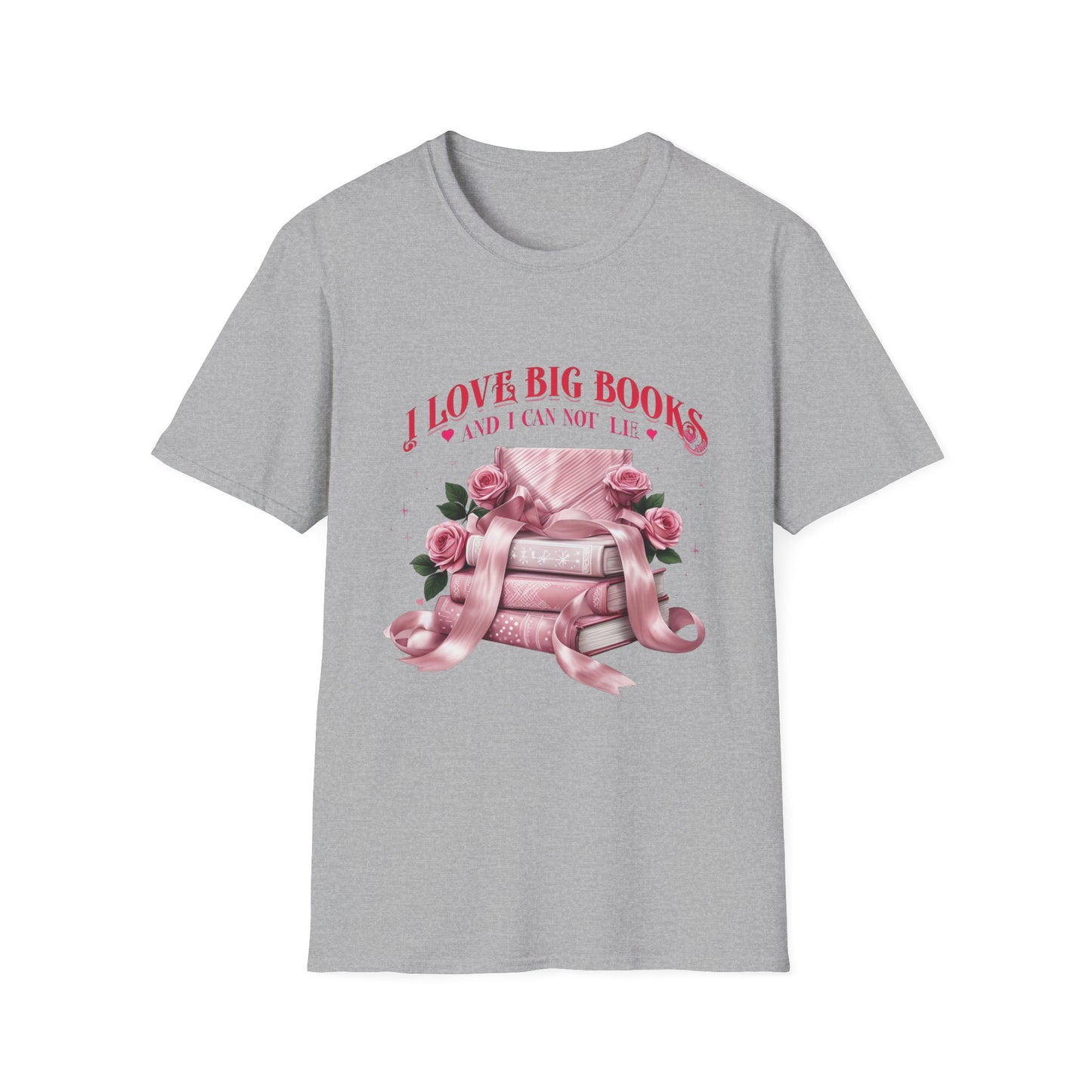 I Love Big Books Unisex Softstyle T-Shirt - Perfect for Book Lovers