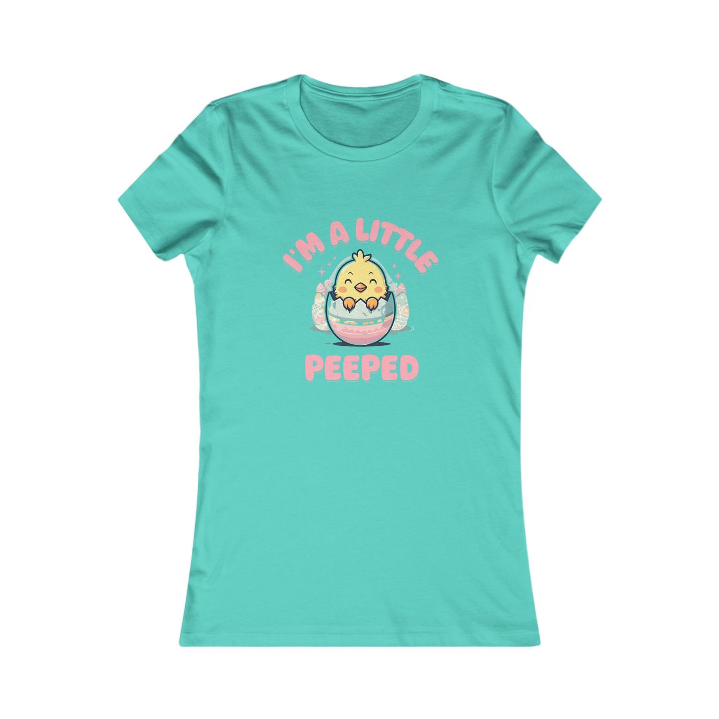 Cute Women's Tee - 'I'm A Little Peepped' Easter T-Shirt