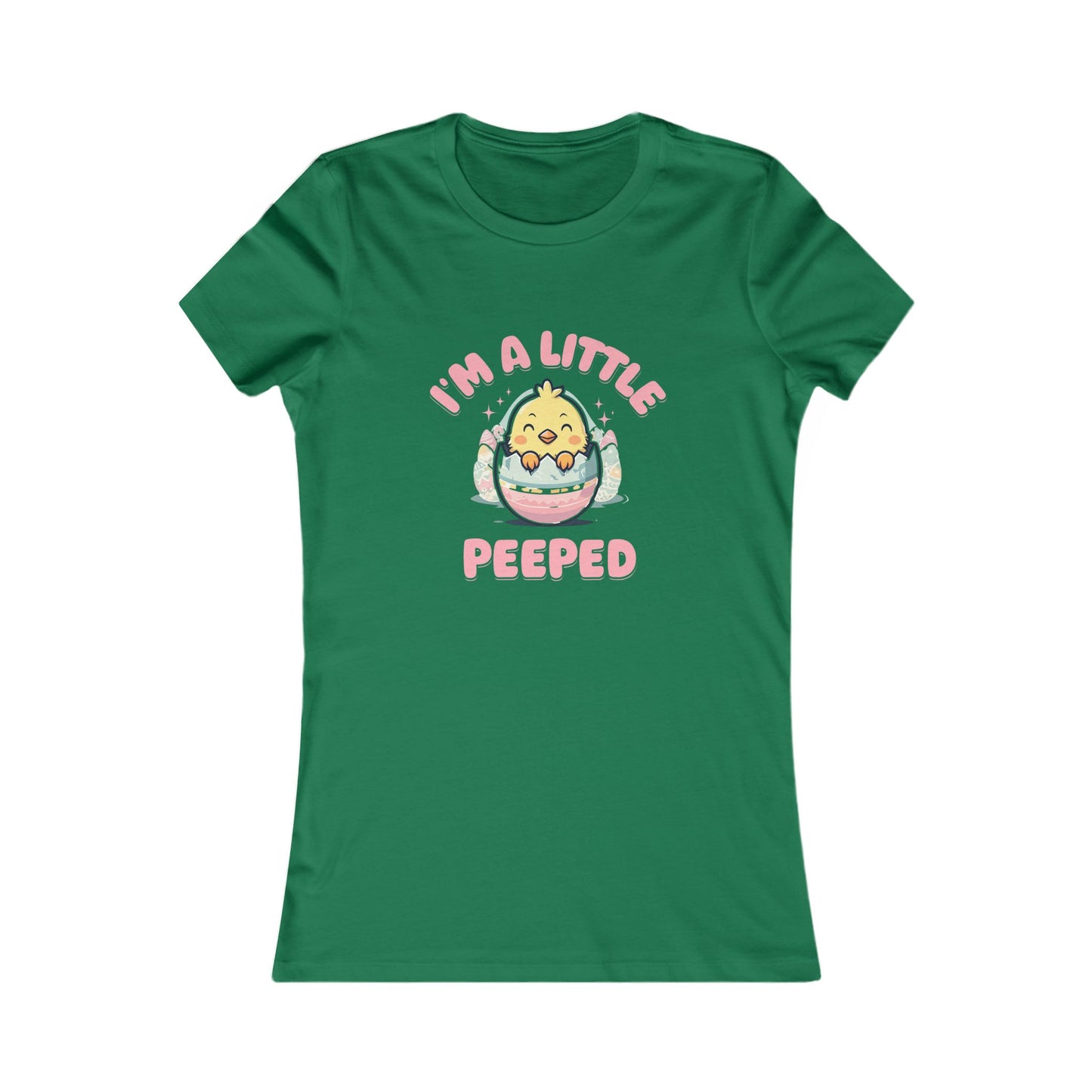 Cute Women's Tee - 'I'm A Little Peepped' Easter T-Shirt