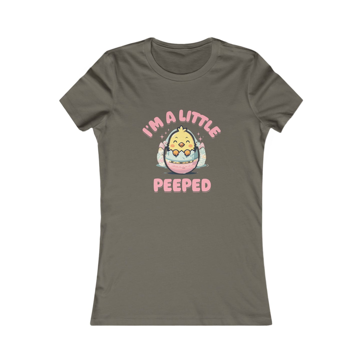 Cute Women's Tee - 'I'm A Little Peepped' Easter T-Shirt