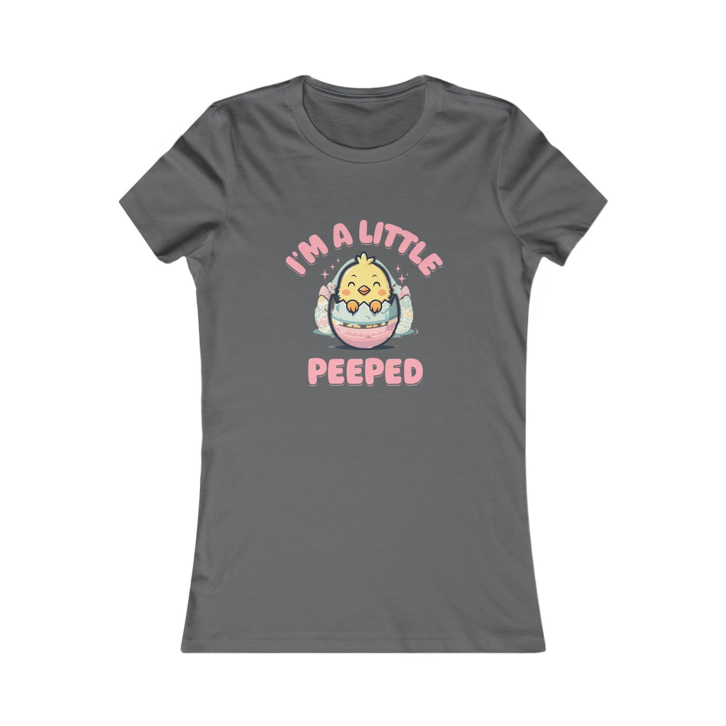 Cute Women's Tee - 'I'm A Little Peepped' Easter T-Shirt