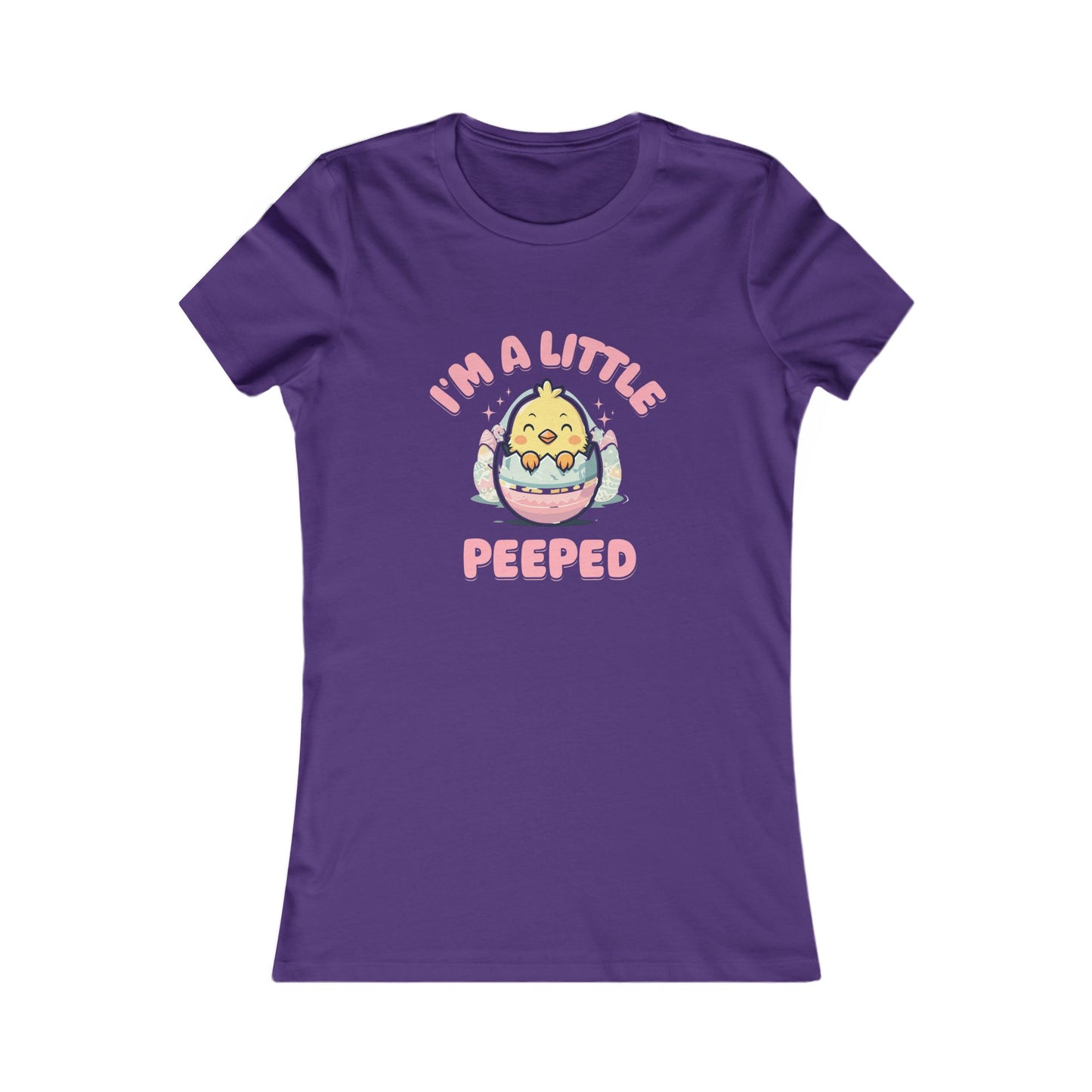 Cute Women's Tee - 'I'm A Little Peepped' Easter T-Shirt