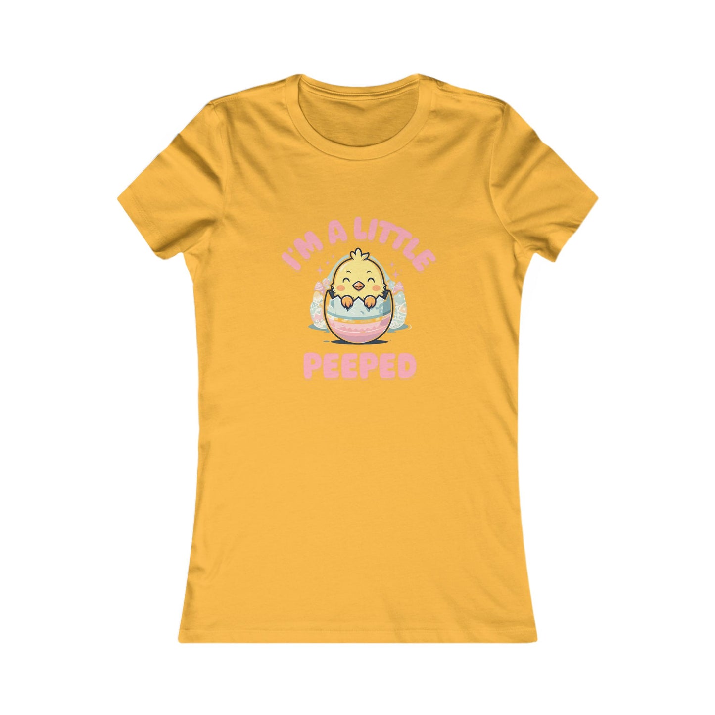 Cute Women's Tee - 'I'm A Little Peepped' Easter T-Shirt