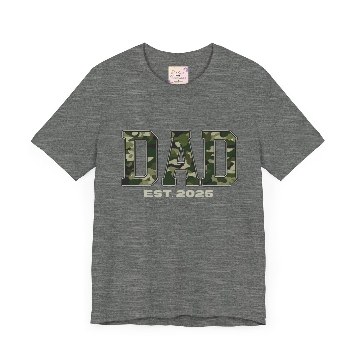 Camo Dad T-Shirt - Perfect Gift for New Dads, Father's Day, Baby Shower, Military-Themed Events, Casual Wear