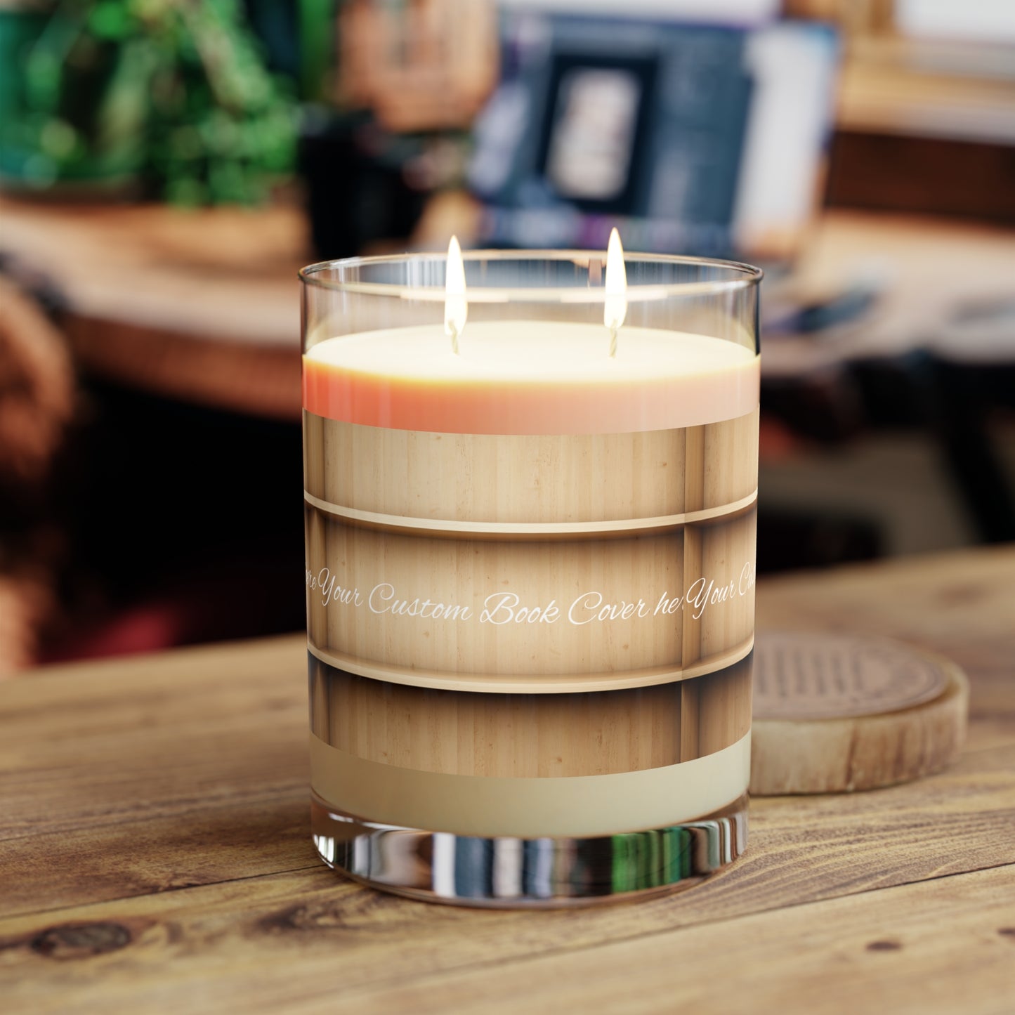 Custom Book Cover Scented Candle (Candle Match Books)- 11oz Full Glass