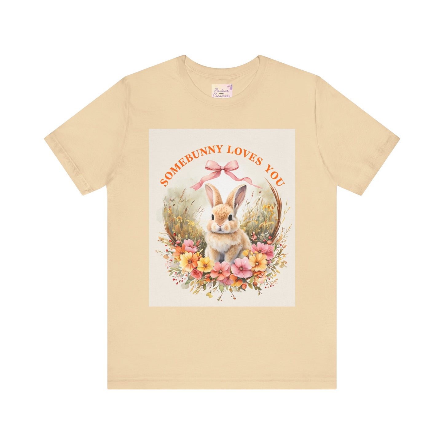 Somebunny Loves You Tee, Vintage Rabbit T-Shirt for Easter, Spring Fashion, Gift for Bunny Lovers, Cute Floral Design