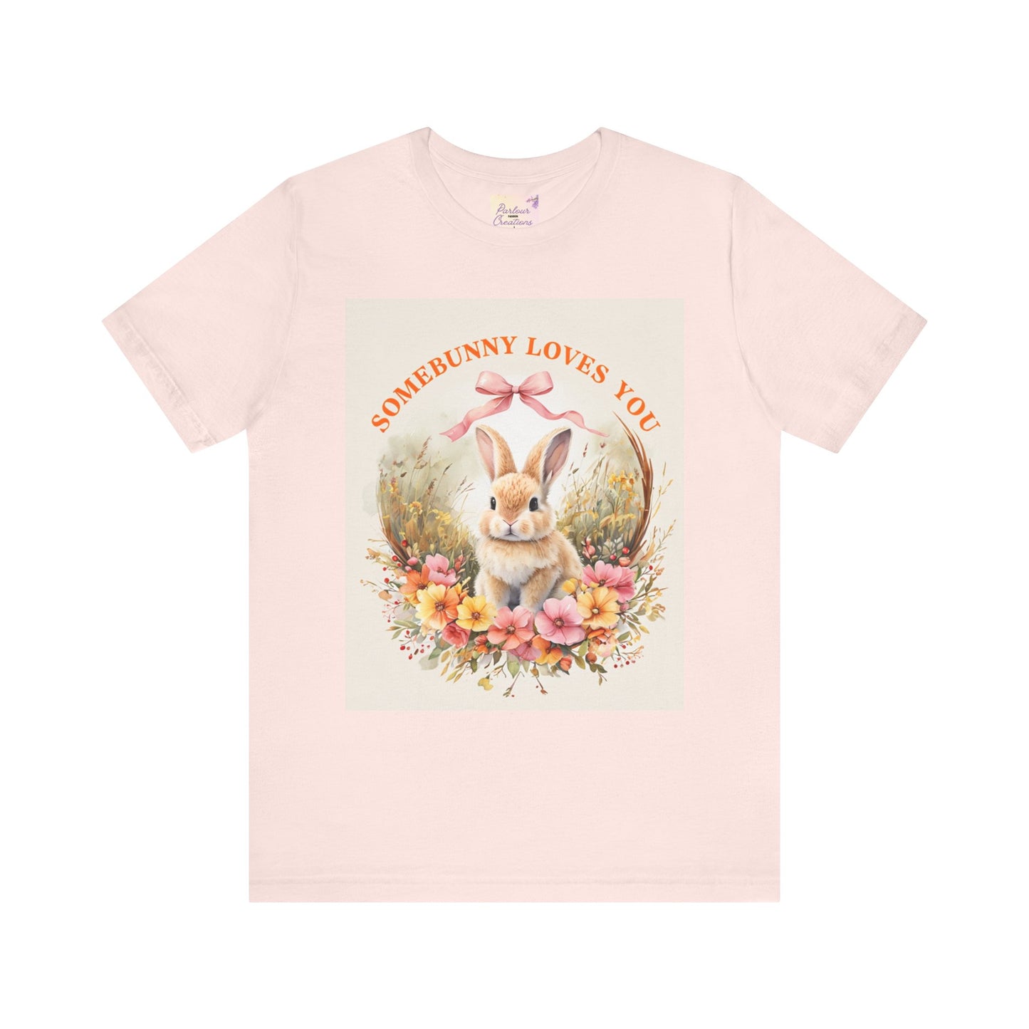 Somebunny Loves You Tee, Vintage Rabbit T-Shirt for Easter, Spring Fashion, Gift for Bunny Lovers, Cute Floral Design