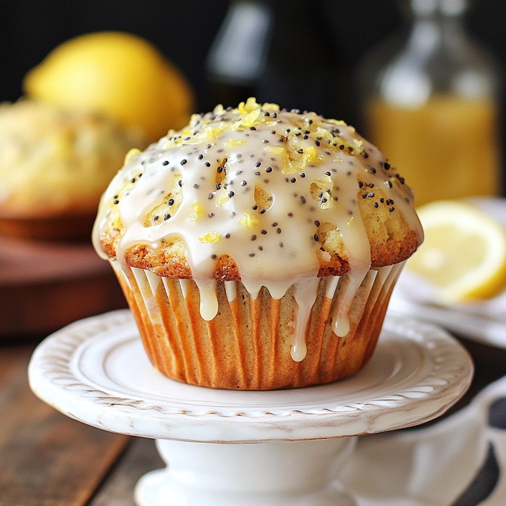 Lemon Poppy Seed Muffins & Bundt Cake with Lemon Honey Glaze - Organic Spring Recipes