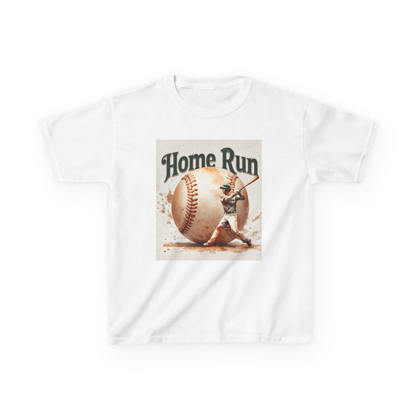 Kids Home Run Baseball Tee - Fun Sports Shirt for Young Athletes