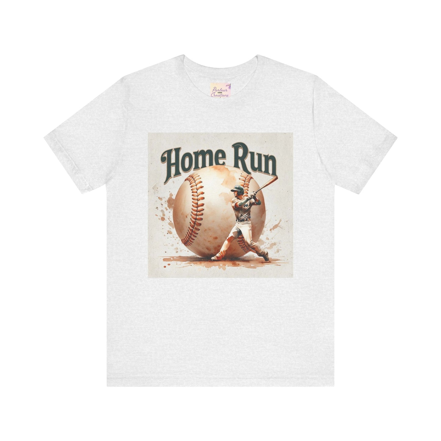 Home Run Baseball Tee, Soft Cotton Shirt for Sports Lovers, Perfect Gift for Baseball Fans, Unisex Graphic Tee, Summer Casual Wear