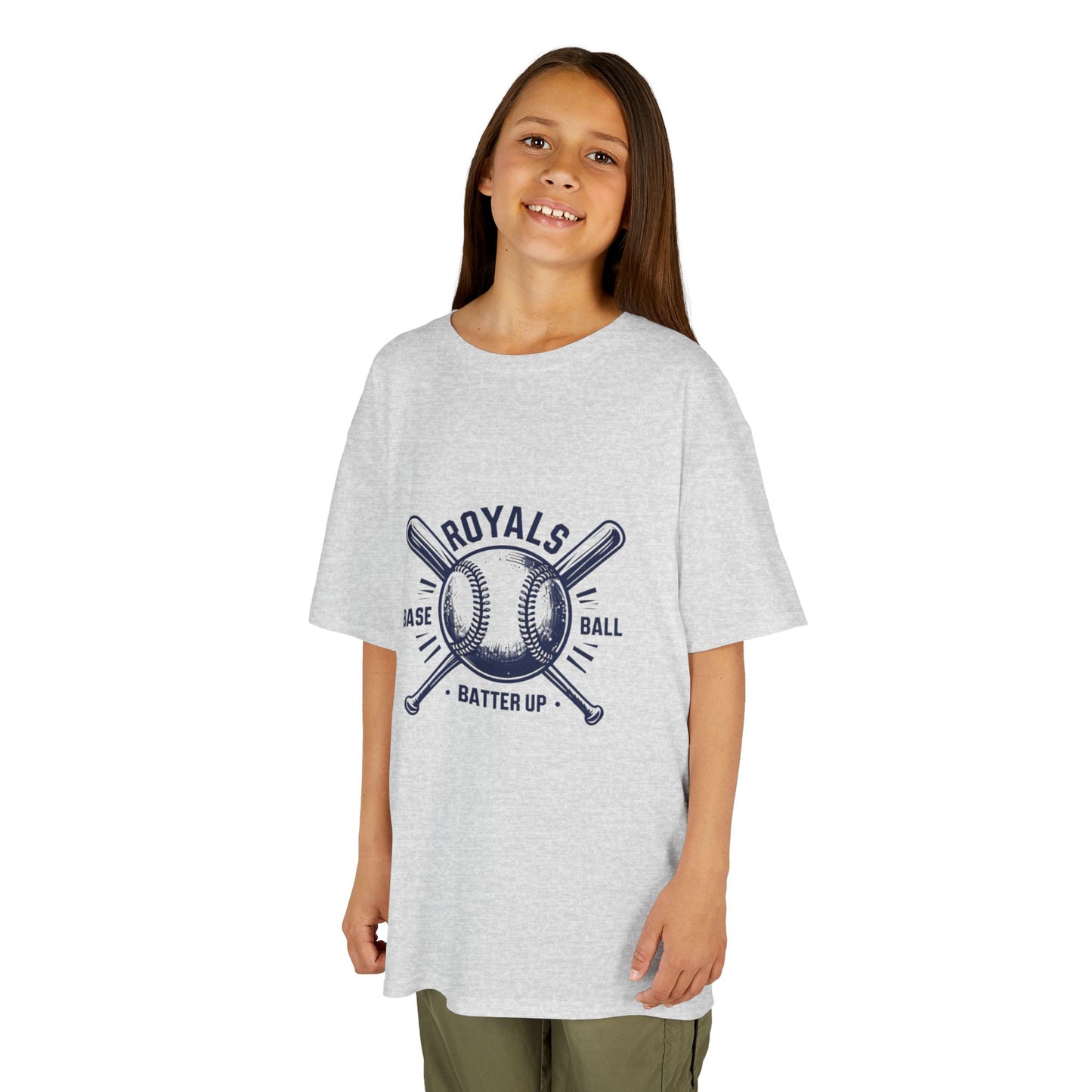 Kansas City Kids Baseball T-Shirt - Royals Batter Up Design