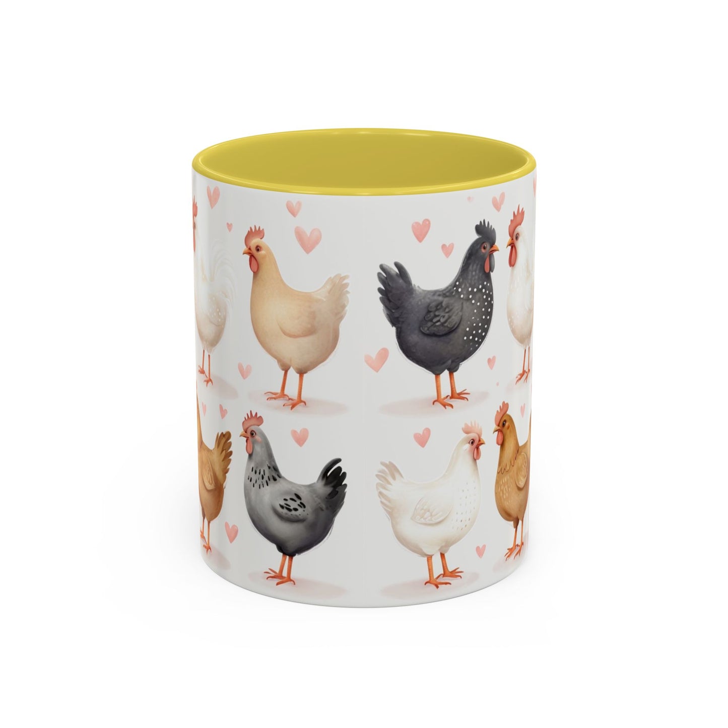 Valentines Chicken Lovers 11oz Ceramic Mug For Him, Her, Them, Child, Gift