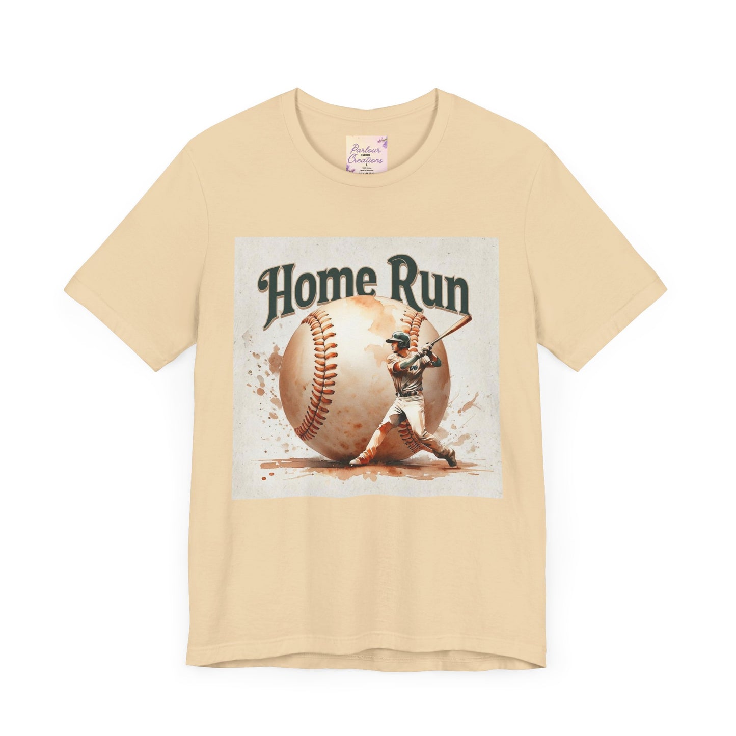Home Run Baseball Tee, Soft Cotton Shirt for Sports Lovers, Perfect Gift for Baseball Fans, Unisex Graphic Tee, Summer Casual Wear