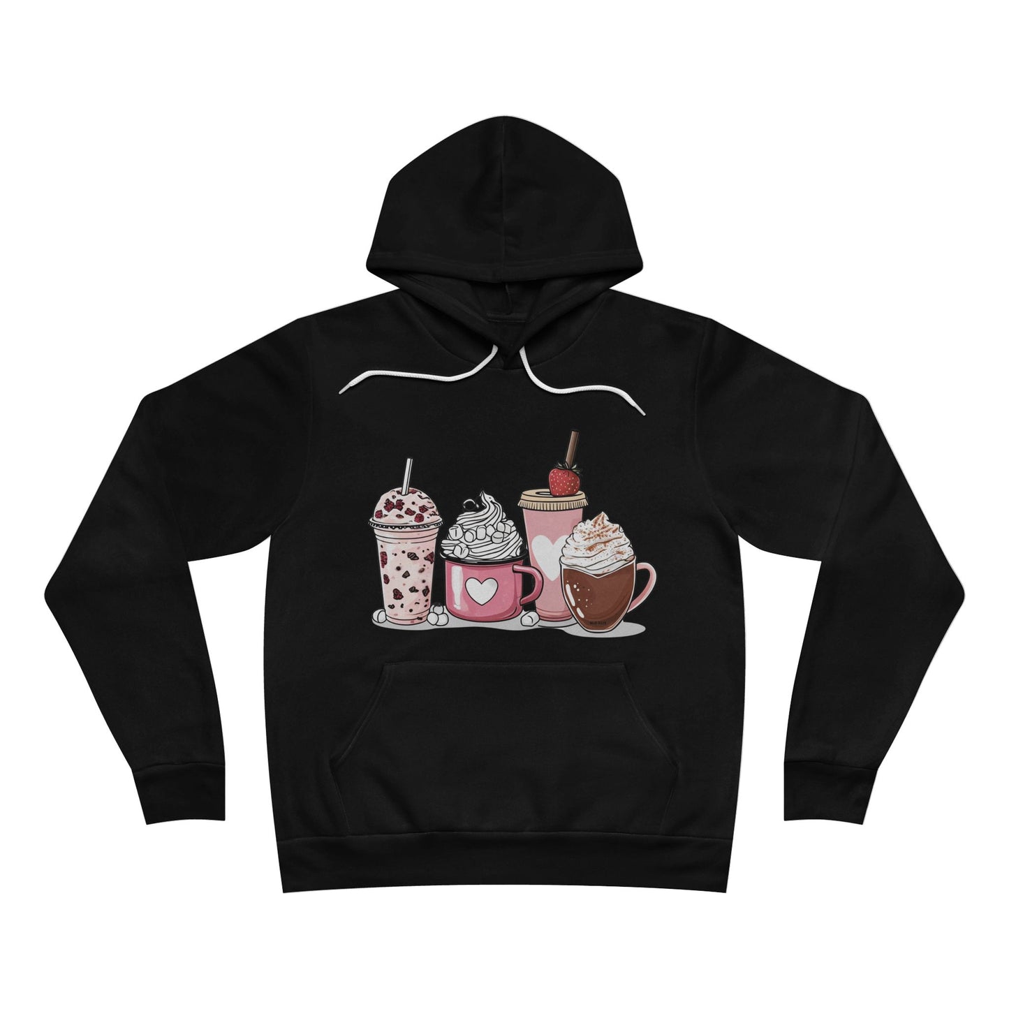 Valentine Unisex Sponge Fleece Pullover Hoodie - Gift, Fun, Sweetheart, Coffee Lover, Valentine's Day Apparel, Couples Hooded Sweatshirt