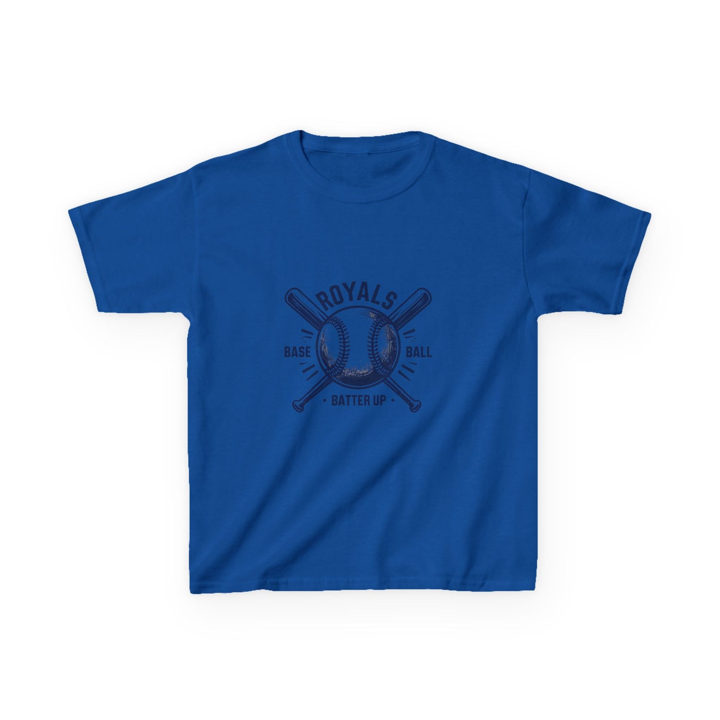 Kansas City Kids Baseball T-Shirt - Royals Batter Up Design